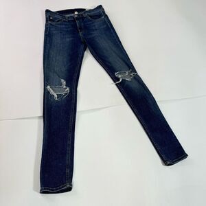 Rag & Bone Jeans Womens Size 28 Blue High Rise Skinny Five Pocket Style Denim